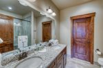 Master bathroom with walk in shower